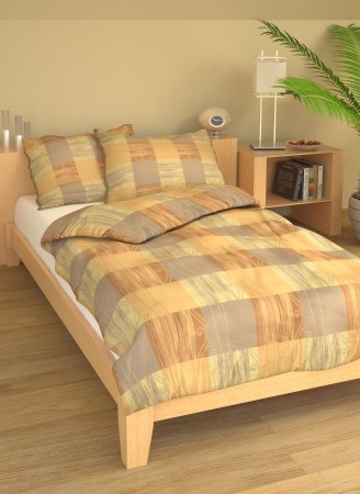 Povlak bavlna - Patchwork béžový - 45x65