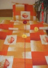 Francouzské povlečení - krep - DoPaS Oranžový dub 1+2 200x200 cm