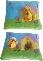 Polštářek se zvířátkem na provázku - kuřátko