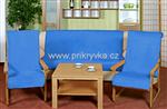 Přehoz na sedací soupravu KORALL MICRO  3+1+1 Modrá