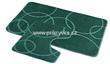 Koupelnová souprava - Zelené bubliny - 60x100 cm + 60x50 cm